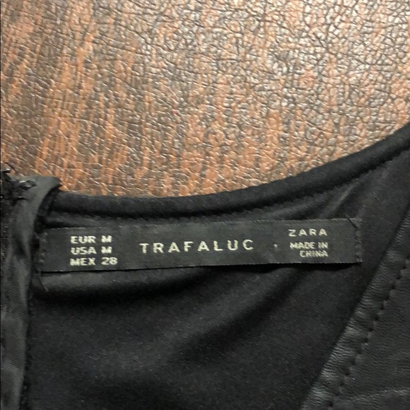 Leather peplum top - Picture 2 of 2